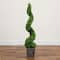 4ft. LED UV Resistant Boxwood Spiral Topiary Tree in Decorative Planter